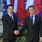 China's Hu Jintao with France's Nocals Sarkozy